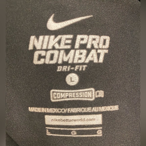 Youth L Nike pro combat long sleeve shirt - Picture 3 of 3